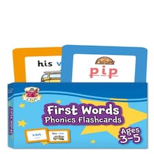 First Words Phonics Flashcards For Ages 3-5