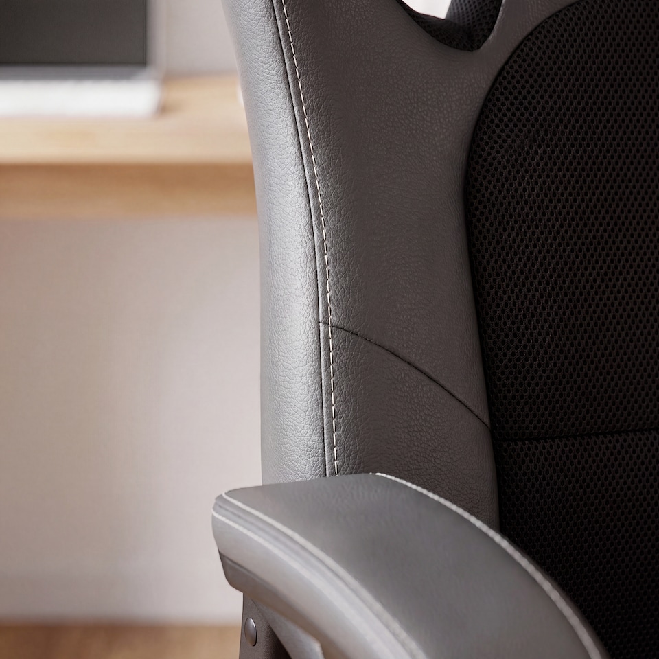 image 1 of Vida Designs Coma Racing Gaming Office Chair Computer Desk Table Chair, Grey