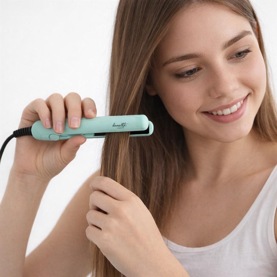 image 1 of Danielle Creations Mini Travel Flat Iron Hair Straightner