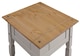 image 3 of Mercers Furniture Corona Grey Wax Lamp Table Small Coffee Side Unit Solid Wood Pine Wooden Living Room with Mexican Styling