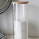 image 7 of Harbour Housewares 2pc Reusable Plastic Bathroom Canister Set with Bamboo Lid