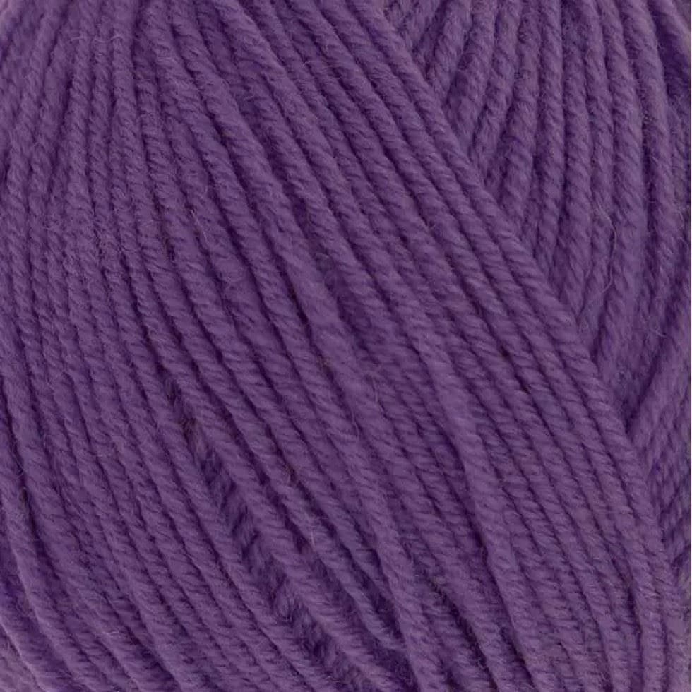 King Cole Purple Luxury Merino DK Yarn (Value Pack 12 x 50g Balls) For Crochet, Knitting - 140m per ball