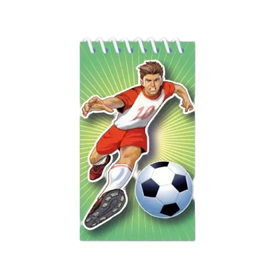 image 1 of Football Wirebound Notebook (Pack of 6) - Multicoloured - One Size
