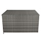 image 3 of Rattan Cushion Storage Box - Grey