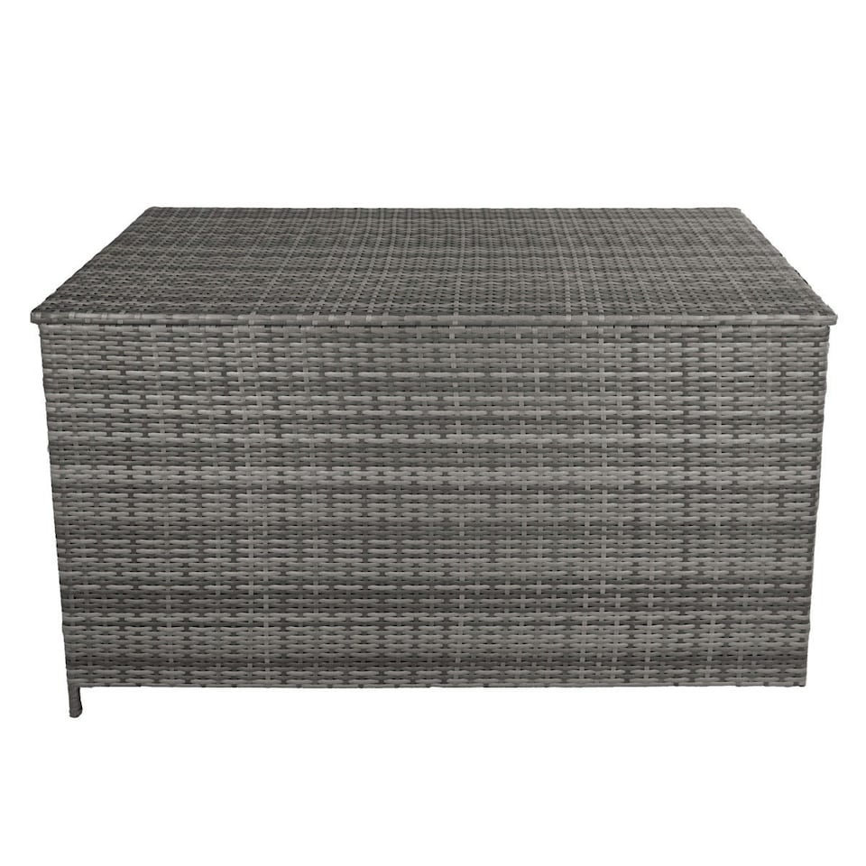 image 1 of Rattan Cushion Storage Box - Grey