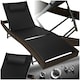 image 1 of Sun Lounger Moana - weather & UV-resistant, 6 position backrest, removable pillow Brown | Mixed Brown