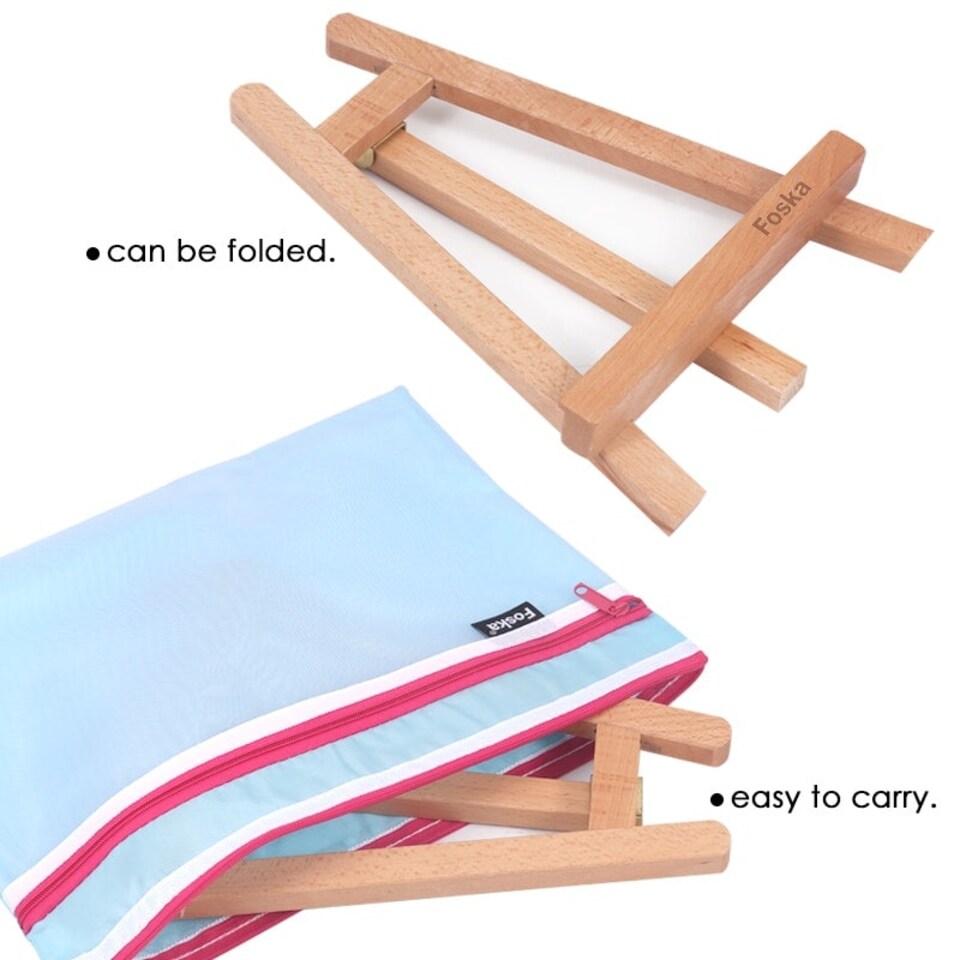 Art Beech Wood Table Top Painting Stand Display Tripod Easel 19 x 23.3 ...