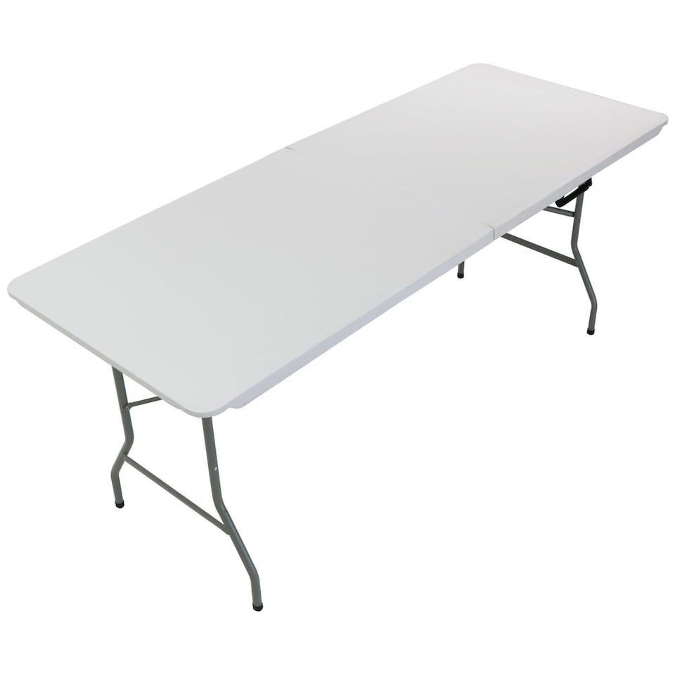 image 1 of 5ft Folding Trestle Table Heavy Duty Catering Garden Party 1.5m | White
