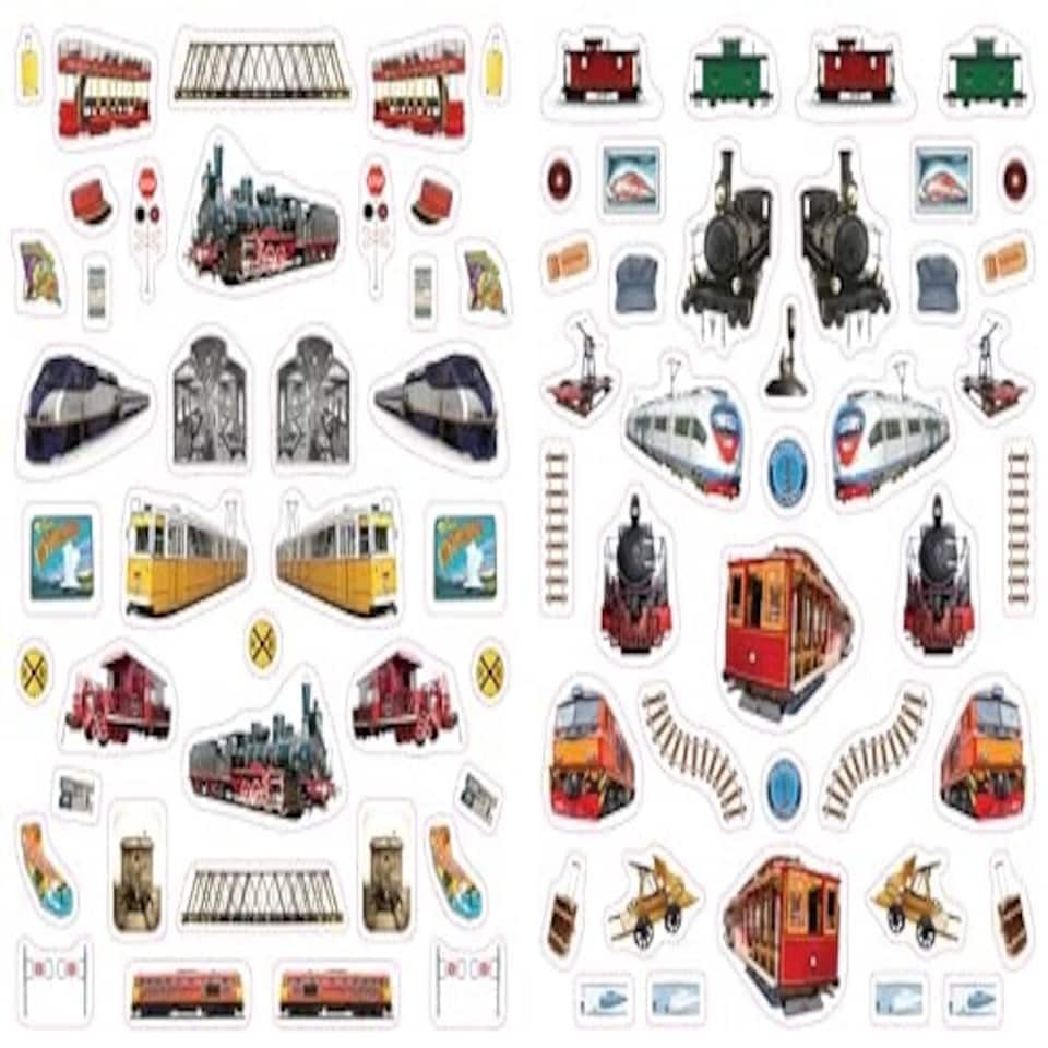 image 1 of Eyelike Stickers Trains - 18D Kids Activity & Sticker - PAPERBACK - 9781523511273