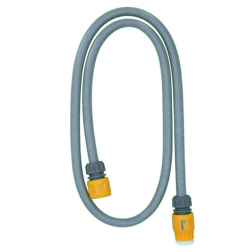 image 1 of Hozelock Standard Hose Pipe Reel Cart Connector Set 1.5m Garden Yard Watering Grey
