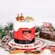 image 2 of Anniversary House Plump Christmas Robin Resin Cake Topper & Merry Christmas