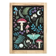 Something Different Dark Forest Framed Art Print - Black/Multicoloured - One Size