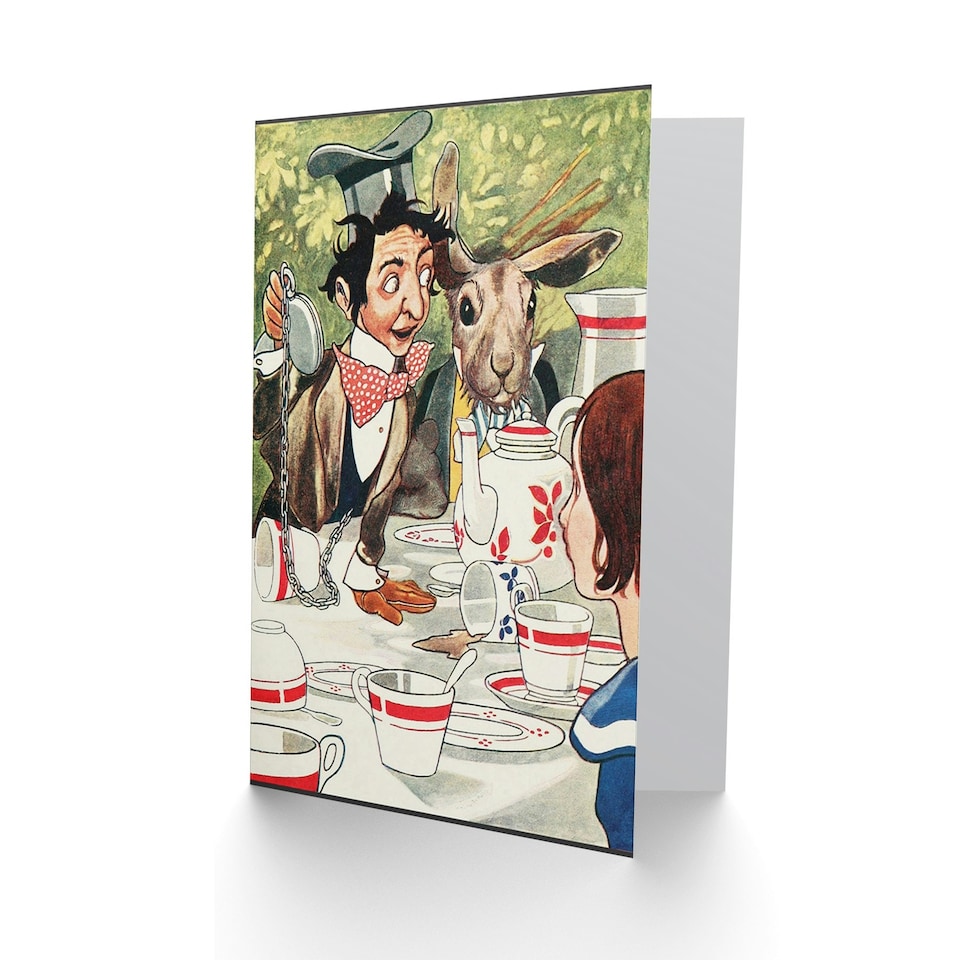 image 1 of Book Alice Wonderland Carroll Mad Hatter Art Card