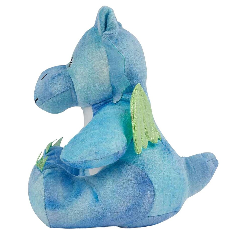 image 1 of Mumbles Mini Dragon Plush Toy - Blue - M