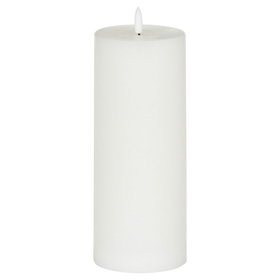 image 1 of Hill Interiors Luxe Collection Natural Glow Electric Candle - White - 20cm x 7cm x 7cm White