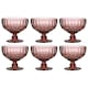 image 1 of Set of 6 Vintage Pink Glass Trifle Bowl Christmas Dessert Bowls Wedding Decorations Ideas H10 x Dia12cm | Pink | Pink | Medium | 6