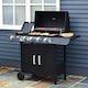 image 2 of Outsunny Gas BBQ Grill 4 + 1 Stainless Steel Burner Garden Barbecue Cooker
