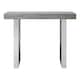 image 1 of Interiors by Premier Contemporary Grey Elm Wood Console Table, Luxe Natural Elm with Stainless Steel Legs, U-Shape Hallway Table Grey