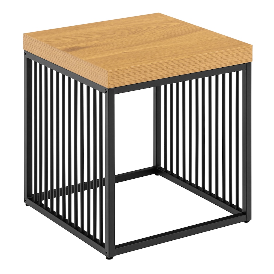 image 1 of Strington Side Table in Black and Oak