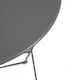 image 2 of Charles Bentley Folding Metal Bistro Set for Patio or Garden - Dark Grey