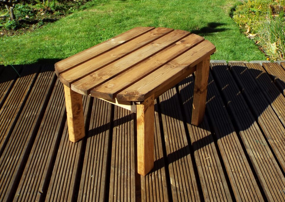 image 1 of Charles Taylor Hand Made Chunky Rustic Wooden Traditional Coffee Table
