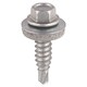 image 1 of Timco - Metal Construction Stitching Screws - For Sheet to Sheet - Hex - EPDM Washer - Self-Drilling - Exterior - Silver Organic (Size 6.3 x 22 - 100 Pieces)