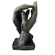image 2 of Hand in Hand Sculpture in Bronze Colour A Symbol of Enduring Love & Connection Wedding Present Anniversary Romantic Gift  inspired by Rodin's The Secret