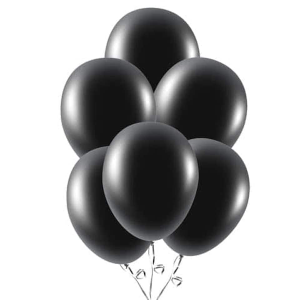 Black Biodegradable Latex Balloons 23cm / 9 in - Pack of 30
