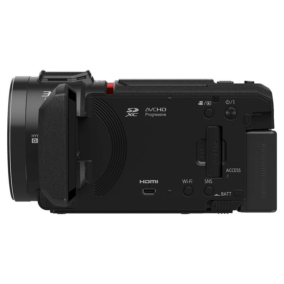 image 1 of Panasonic HC-VX3E-K Black 4K Camcorder with 24x Zoom