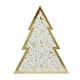 image 1 of Gold Foil Christmas Tree Patterned Grazing Board 40cm