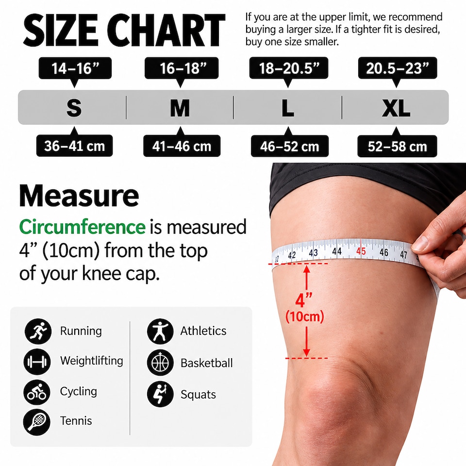 image 1 of aZengear Knee Support Brace (Pair) - Compression Knee Sleeve for Joint Pain, Ligament Injury, Meniscus Tear, Arthritis (S)