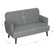 image 7 of HOMCOM 2 Seater Sofa with 21cm Thick Padding and Wood Legs, Grey