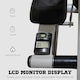 image 5 of HOMCOM Foldable Stepper Adjustable Step Machine w/ Handlebar LCD Display, White