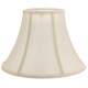 image 1 of Traditional Empire Shaped 14 Inch Lamp Shade in Rich Silky Cream Cotton Fabric | Cream | Cream | 1