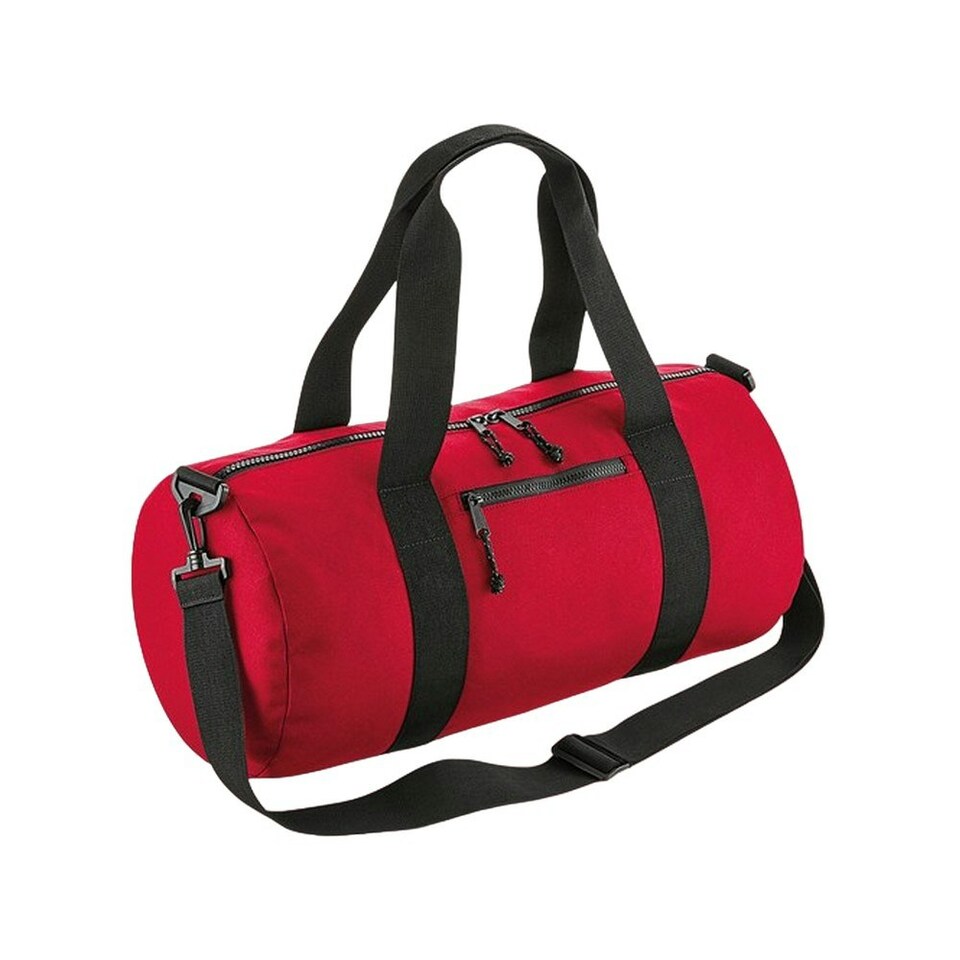 Bagbase Barrel Recycled Duffle Bag - Classic Red - One Size | Red | One Size
