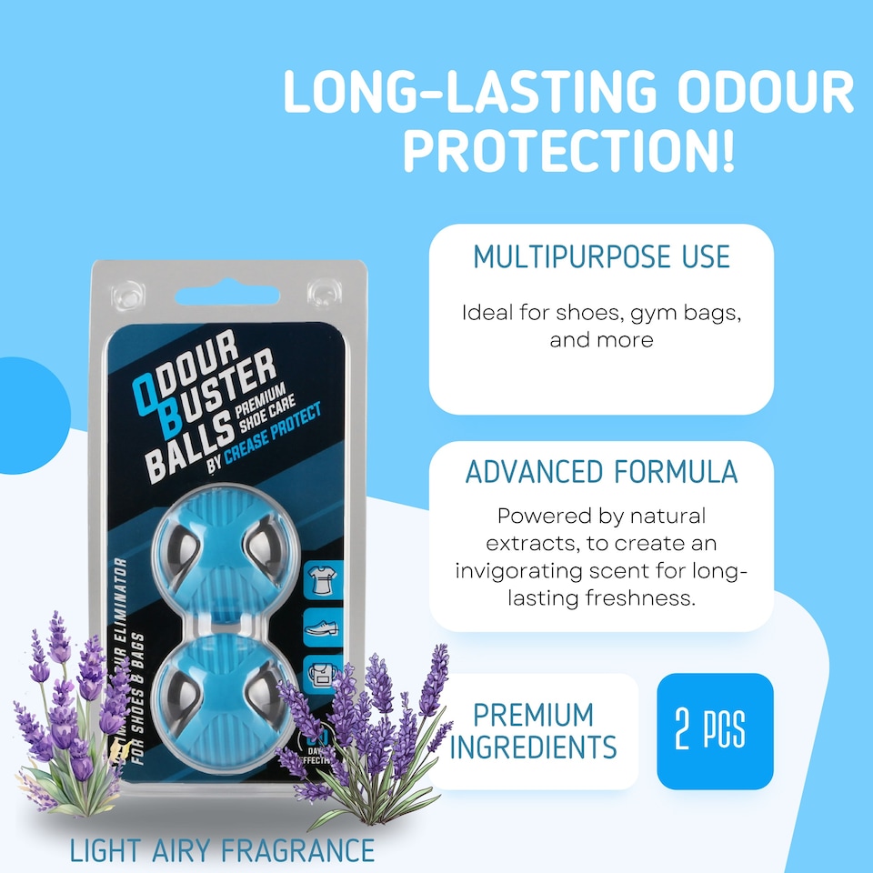 image 1 of Odour Buster Shoe Deodoriser Balls - Ultimate Sneaker Deodoriser & Shoe Freshener (Pack of one)