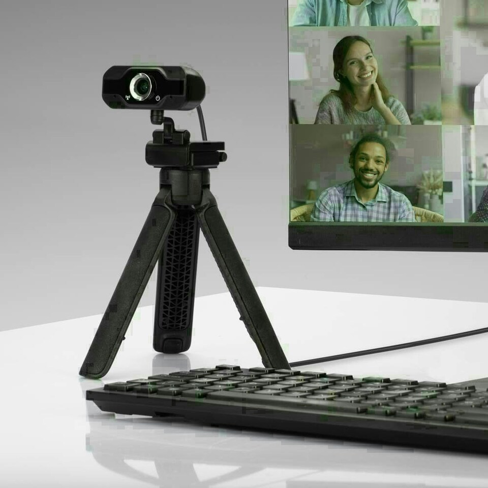 image 1 of Full HD 1080p Webcam with Microphone
