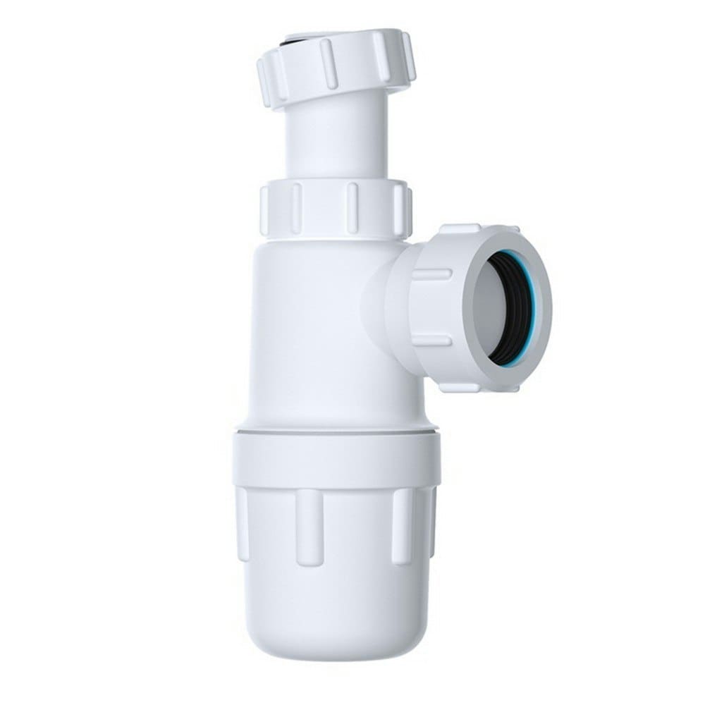 Viva Waste Bottle Trap - White - 40mm