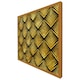 image 5 of Golden geometric flower pattern (Picutre Frame) White | S
