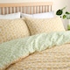 image 2 of Fusion Retro Daisy Floral Duvet Cover Set Yellow