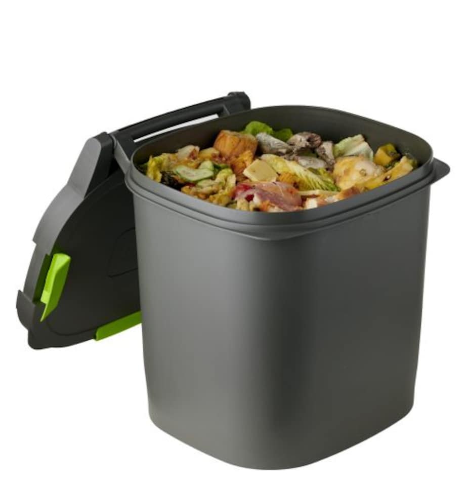 image 1 of Maze Twin Pack Bokashi Bin with 1kg Bokashi | Black | Black | One Size