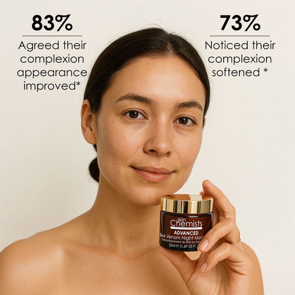 image 1 of skinChemists Pro-5 Collagen Anti-Ageing Bee Venom Night Moisturiser 50ml for Firmness and Collagen Support