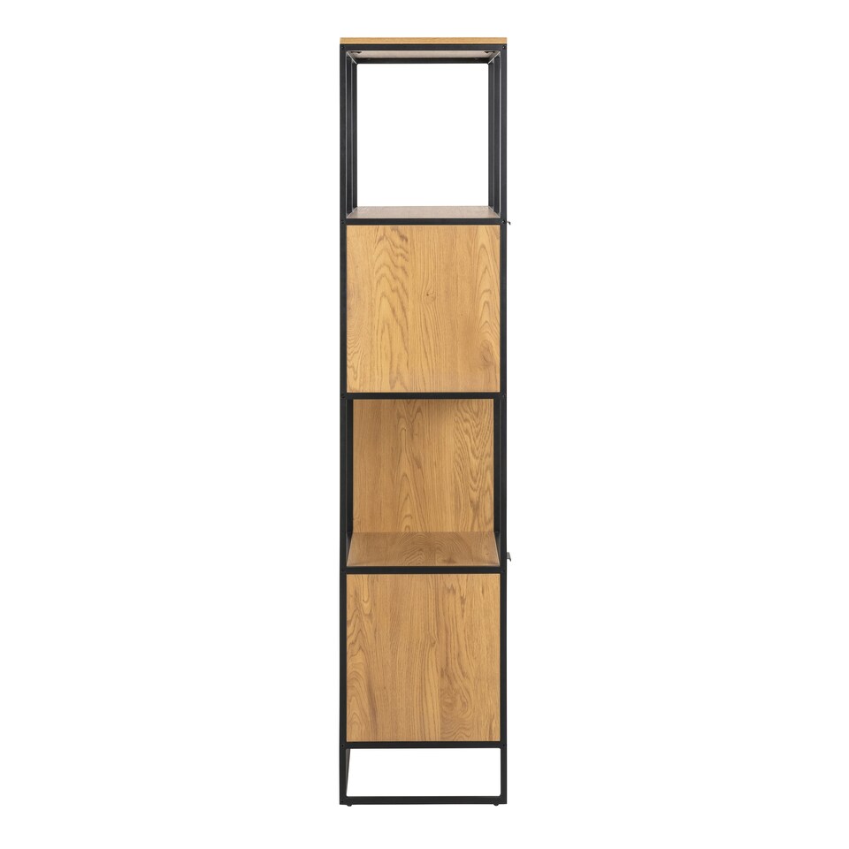 image 1 of Swindon Bookcase with 2 Doors, 3 drawers and 2 Shelves in Black