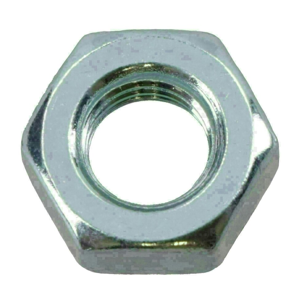 image 1 of M6 x 1.0mm Hex Full Nut Fastener Hexagonal Metric Nuts Grade 8 Zinc Plated 100pk