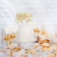image 3 of Anniversary House Glitter Merry Christmas Cake Topper Gold