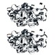 image 1 of First Choice Lighting Set of 2 Chrome Swirl Ribbon Dome Ceiling Fitting Chrome | Chrome