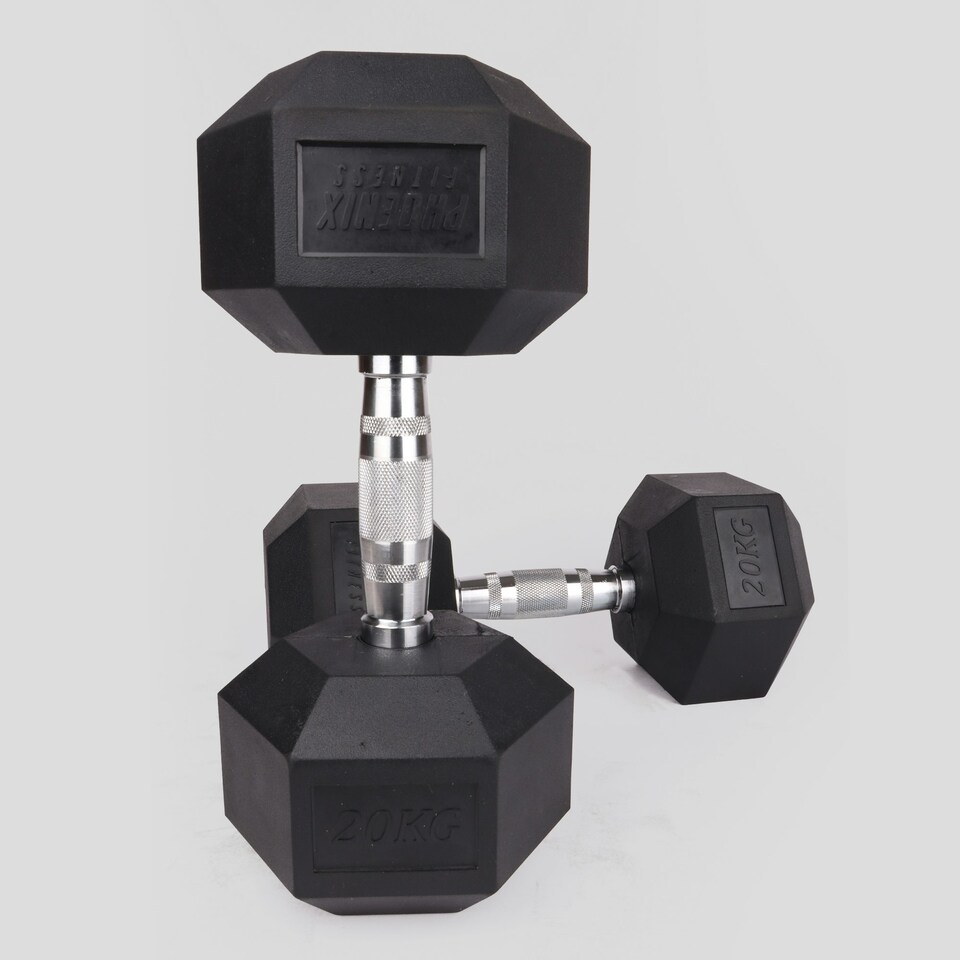 image 1 of Phoenix Fitness Pair of Hex Dumbbells - 20kg