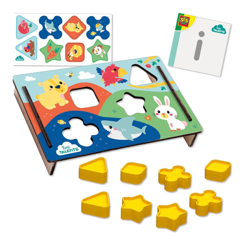 SES CREATIVE Tiny Talents Shape Sorter Puzzle, 12 Months and Above ...