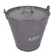 image 5 of Grey Coal Bucket With Lid, 5" Shovel & Gloves Metal Ash Tidy Bin Fire Log Burner