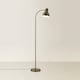 image 4 of ValueLights Flexi Neck Adjustable Floor Lamp Antique Brass | Bronze